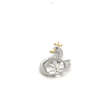 Silver plated swan bail, SKU#M3723