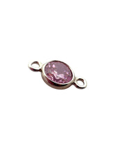 4mm,sterling silver, 3A, Cubic Zicronia Bezel Connector 
SKU#5005780M10