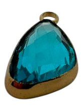 Light blue crystal charm, SKU#M3104Lblue