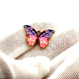 Butterfly Charm, Gold Plated, Sku#M3195