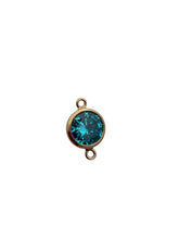 6mm,Gold Filled, 3A, Cubic Zicronia Bezel Connector 
SKU#4005781M12
