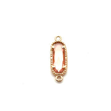 Pink Oval charm, SKU#M2167pink