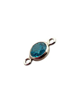 3mm, sterling silver , 3A, Cubic Zicronia Bezel Connector 
SKU#5030CM12