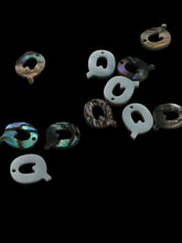 Abalone MOP letter pendant “Q”