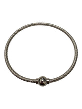 Sterling silver 7.0” threaded bead cable bracelet, SKU#50219547L