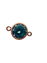 6mm, Rose Gold Filled, 3A, Cubic Zicronia Bezel Connector 
SKU#4805781M3
