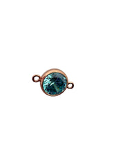 6mm, Rose Gold Filled, 3A, Cubic Zicronia Bezel Connector 
SKU#4805781M3