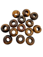 Tiger Eye Donut Jade Beads, Sku#BG70