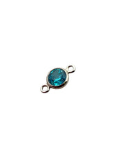 3mm, sterling silver , 3A, Cubic Zicronia Bezel Connector 
SKU#5030CM12