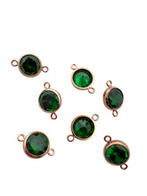 6mm, Rose Gold Filled, 3A, Cubic Zicronia Bezel Connector 
SKU#4805781M5