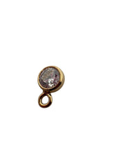 4mm, Gold filled , 3A, Cubic Zicronia Bezel 
SKU#5030DM4