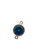 6mm, Rose Gold Filled, 3A, Cubic Zicronia Bezel Connector 
SKU#4805781M9