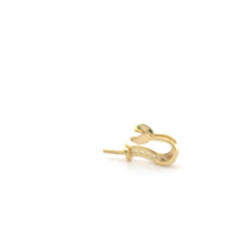 Gold plated mermaid tail nail with add on peg, SKU#M3733G