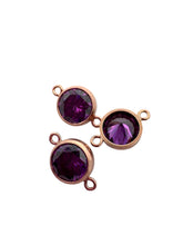 4mm,Gold Filled, 3A, Cubic Zicronia Bezel Connector 
SKU#4005780M6