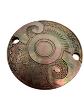 Round Mother of Pearl, Carved, SKU#M2636