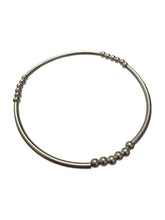 Sterling Silver stretchy tube bead bracelet, SKU#5014833675L