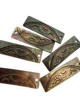 Rectangle carved mother of pearl, SKU#M3542
