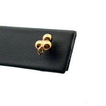 3ball ( 3.0mm ) Post earring with ring, SKU#40062303R