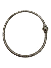 Sterling silver 7.0” threaded bead cable bracelet, SKU#50219547L
