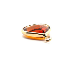 Champaign triangle shape crystal charm, SKU#M2168champaign