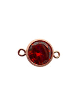 6mm, Rose Gold Filled, 3A, Cubic Zicronia Bezel Connector 
SKU#4805781M7