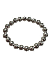 Sterling silver size 6 beaded stretchy ring, SKU#50530ER6