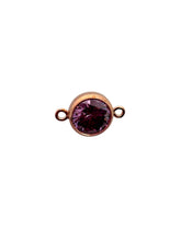 6mm, Rose Gold Filled, 3A, Cubic Zicronia Bezel Connector 
SKU#4805781M6