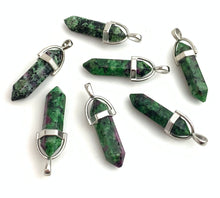 Silver Plated Ruby Fuchsite Pendant Sku#M1420