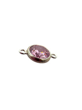 3mm, sterling silver , 3A, Cubic Zicronia Bezel Connector 
SKU#5030CM10