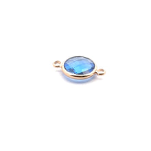 Blue triangle shape crystal charm,SKU#M2148blue
