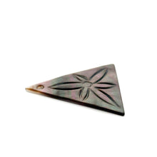 Mother Of Pearl Triangle with Flower Shell, Sku#M325