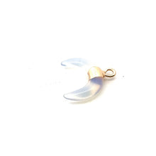 Opalite half moon charm