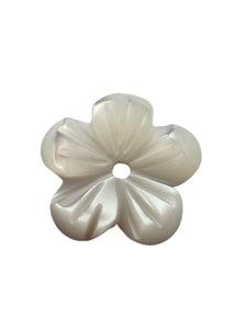 10mm white flower mother of pearl, SKU#M4629
