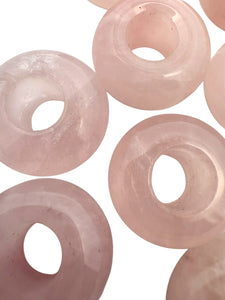 Dyed Pink Donut Jade Beads, Sku#BG82