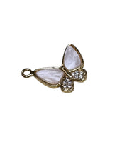 Butterfly charm with rhinestones, SKU#M4425