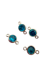 4mm,sterling silver, 3A, Cubic Zicronia Bezel Connector 
SKU#5005780M12