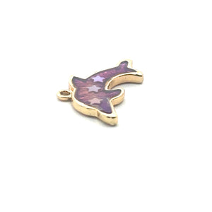 Dolphin Charm, Gold Plated, M3205