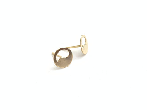 14kGF Yin and Yang Studs Sku#708-4