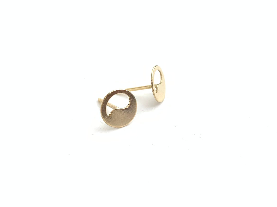 14kGF Yin and Yang Studs Sku#708-4