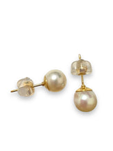 Japanese akoya pearl studs, 14KGF, SKU#Jakoya6