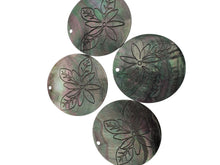 Round carved flower mother of pearl, SKU#M4050
