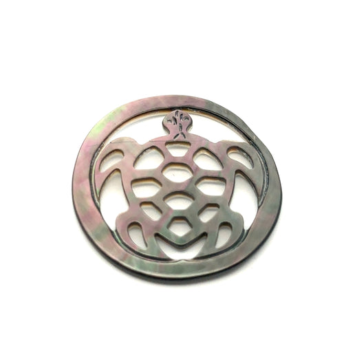 Mother Of Pearl Enclosed Turtle Sku#M376