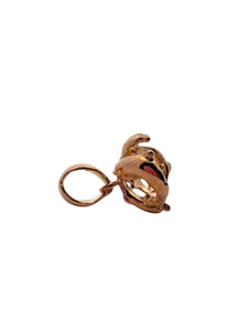 14KRG dolphin Bail, Rose Gold Pendant, SKU#TP-006R DEB