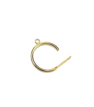 Hoop post earrings w/Ring, SKU#401134