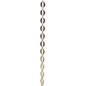 14KGF Starburst chain, SKU#SM1370SBSF