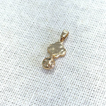 Clover With Pearl Cup Pendant, Pearl Gold Plated, M4415
