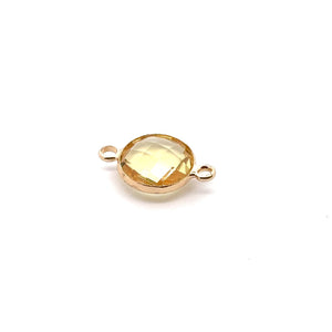 Yellow triangle shape crystal charm,SKU#M2148yellow