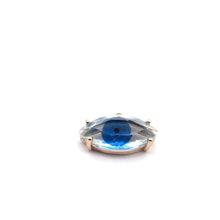 Blue eye shape crystal charm, SKU#M2138blue
