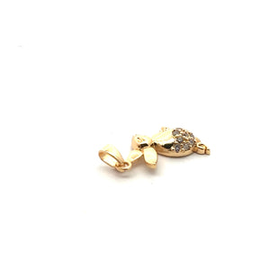 Gold rabbit charm SKU#M3124