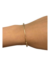 14KGF 6.75” stretchy tube bead bracelet, SKU#4014833675L